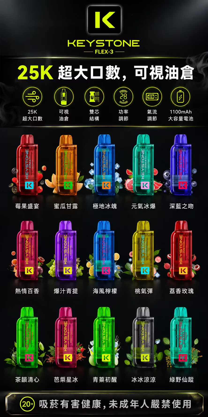 夜選｜鑰石 FLEX-3 煙彈